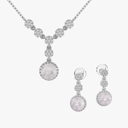 Pearl Branch Jewelry Half Set